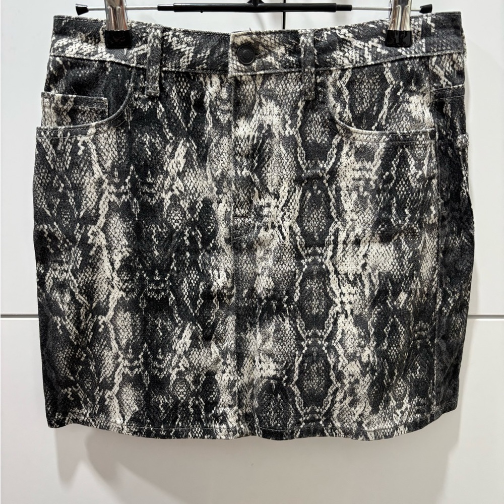 Zara Black and White Pencil Mini Skirt Night Out